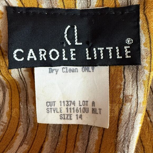 CAROLE LITTLE Vintage 80s Abstract Kimono Artsy Boho Cardigan Tunic Size 14 - Picture 14 of 15